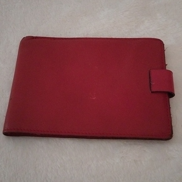 ROLEX red leather Bi-Fold Wallet - Picture 2 of 13